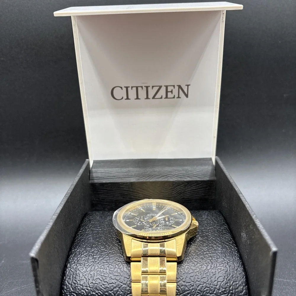 Citizen Men's Gold-Tone Stainless Steel Bracelet Watch 42mm AG8342-52L